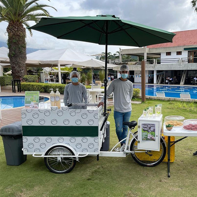 Сертификат CE 2023 Electric Coffee Tricycle Сертификат CE Кофейный велосипед