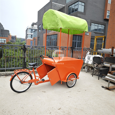 Europe Street Cargo Bike Мобильная торговая тележка с кофейным хранилищем Электрический трехколесный велосипед