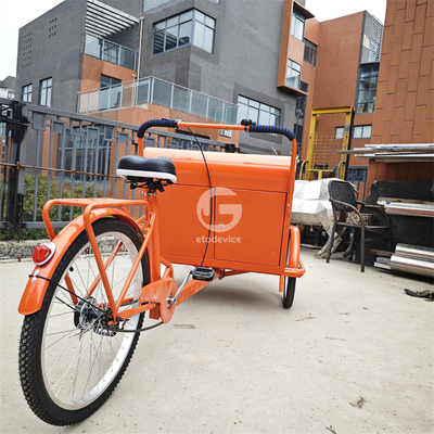 Europe Street Cargo Bike Мобильная торговая тележка с кофейным хранилищем Электрический трехколесный велосипед