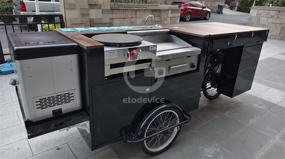 Уличные тележки с продуктами питания, тележки с крепетом и мобильные трехколесные велосипеды для производственных предприятий