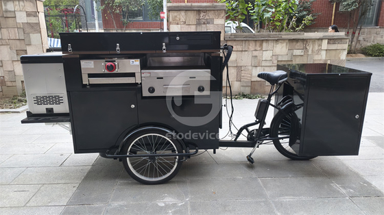 Hamburger Tricycle Mobile Coffee Shop с настраиваемым цветом и онлайн-поддержкой