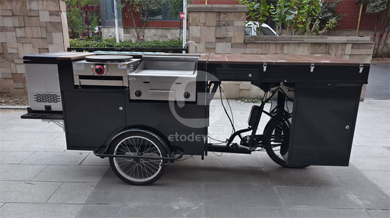 Hamburger Tricycle Mobile Coffee Shop с настраиваемым цветом и онлайн-поддержкой