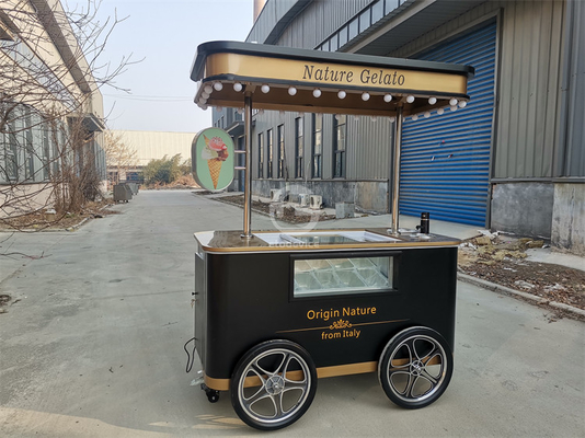 Таиланд Slush Coffee Ice Cream Cart Пляж продает мороженое